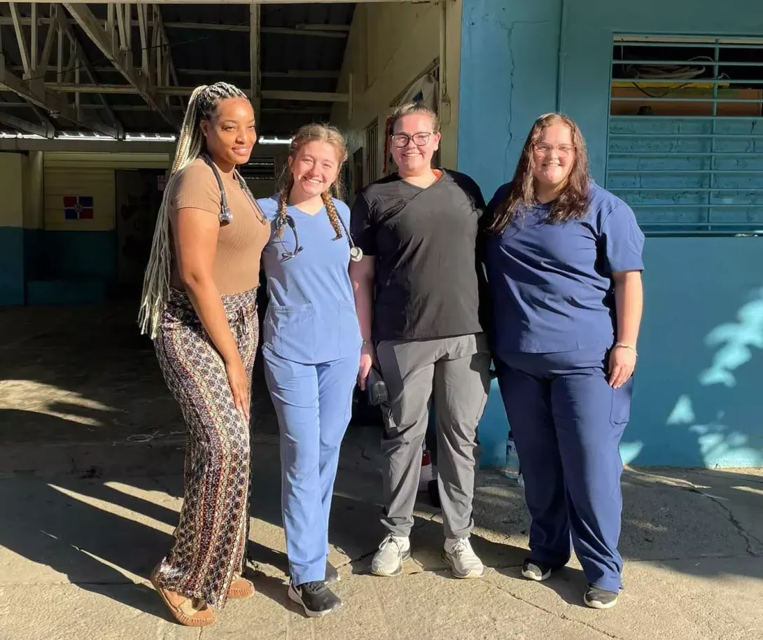 Nursing students in the Dominican Republic